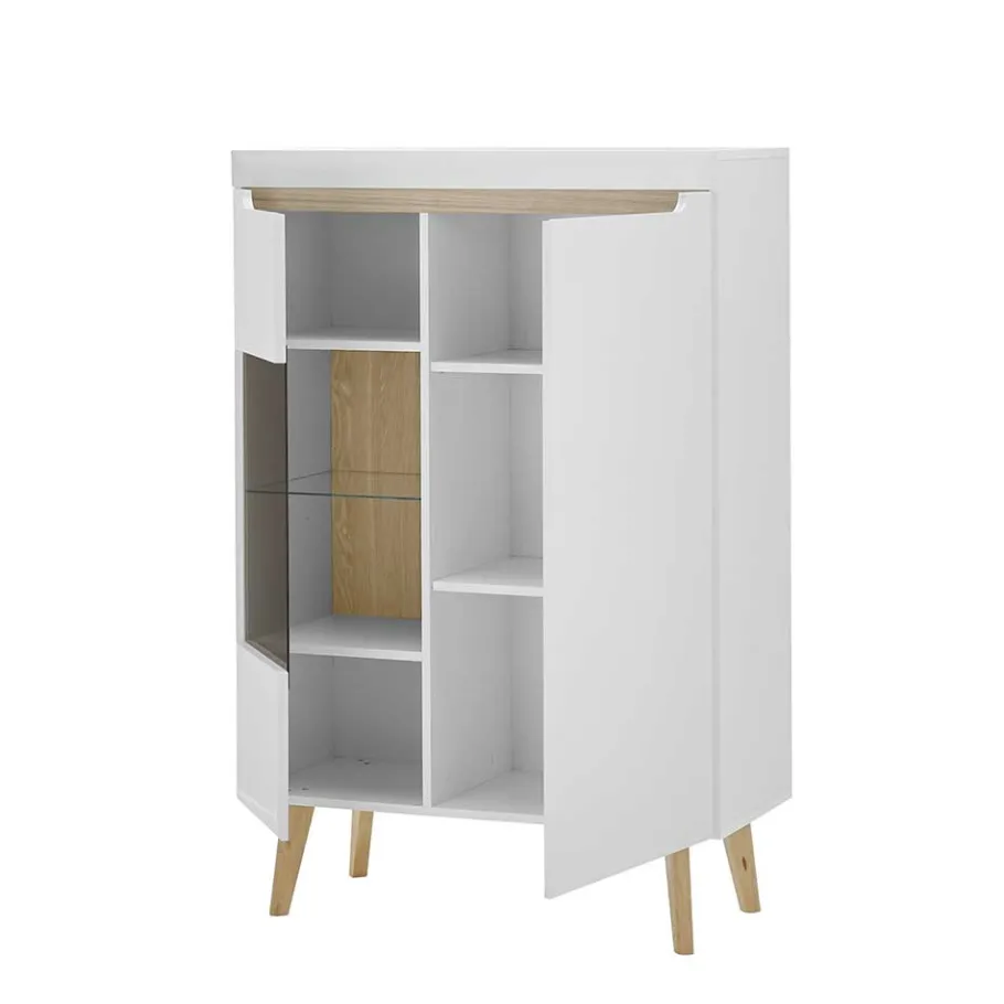 Sale Wohnen Scandi Chic TV Wohnwand Möbel - Ginko (vierteilig)