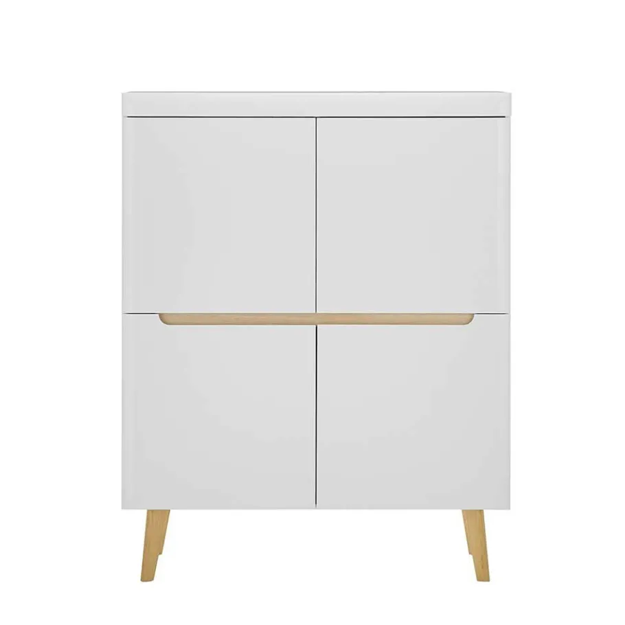 Sale Wohnen Scandi Chic TV Wohnwand Möbel - Ginko (vierteilig)