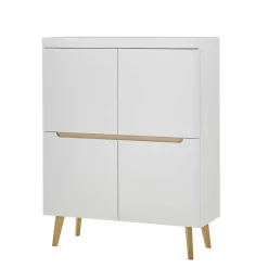Sale Wohnen Scandi Chic TV Wohnwand Möbel - Ginko (vierteilig)