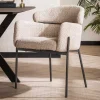 Sale Wohnen Scandi Design Armlehnstuhl in Beige - Lalita (2er Set)