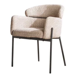 Sale Wohnen Scandi Design Armlehnstuhl in Beige - Lalita (2er Set)