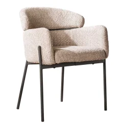 Sale Wohnen Scandi Design Armlehnstuhl in Beige - Lalita (2er Set)