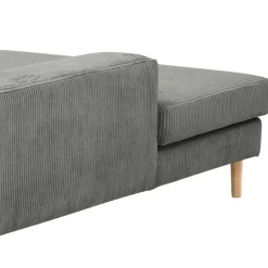 Clearance Wohnen Scandi Ecksofa in Anthrazit mit Buche - Lidio
