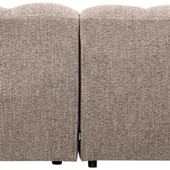New Wohnen Scandi Ecksofa in Hellbraun meliert - Niklai