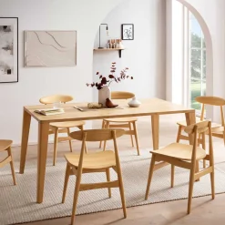Wohnen Scandi Esstisch aus Sungkai Holz - Cinisella