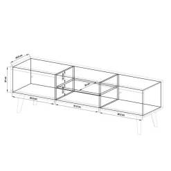 New Wohnen Scandi Möbel Set für Wohnzimmer - Cablos (fünfteilig)