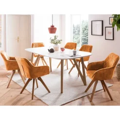 Sale Wohnen Scandi Style Essgruppe als Set - Dronja (siebenteilig)