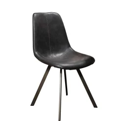Wohnen Schalensitz Stühle in Schwarz - Carlotte (4er Set)