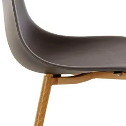 Hot Wohnen Schalenstühle aus Kunststoff Grau - Jesuisa (Set)