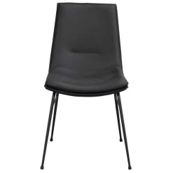 Best Wohnen Schalenstuhl in Schwarz - echtes Leder - Freedoms (2er Set)