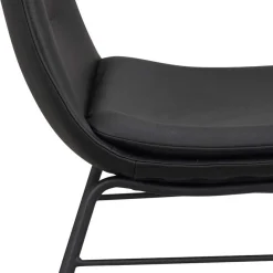 Best Wohnen Schalenstuhl in Schwarz - echtes Leder - Freedoms (2er Set)