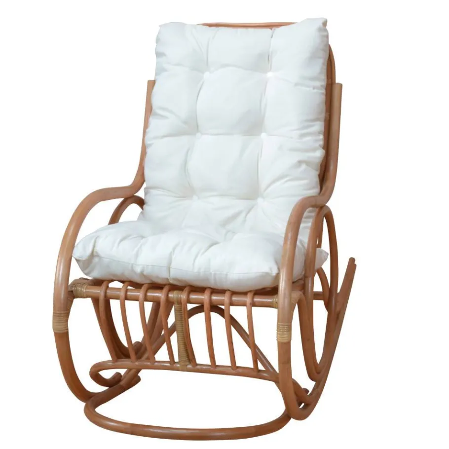Outlet Wohnen Schaukelsessel Bilcady aus Rattan