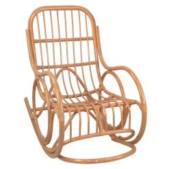 Outlet Wohnen Schaukelsessel Bilcady aus Rattan