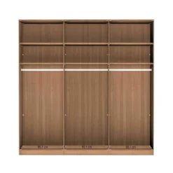 Clearance Wohnen Schiebetüren-Kleiderschrank in Beige Glas - Nikoba
