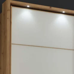 Sale Wohnen Schiebetürschrank in Weiß Glas - Crucav