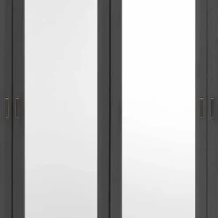Hot Wohnen Schlafzimmer Bettanlage und Schrank Set - Zenuvra (vierteilig)
