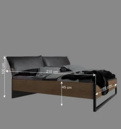 Online Wohnen Schlafzimmer Einrichtung Industrial - Bram (vierteilig)