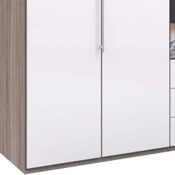 Discount Wohnen Schlafzimmer Falttüren-Schrank mit Spiegel - Empresian
