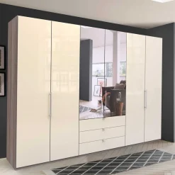 New Wohnen Schlafzimmer Falttürenschrank 3-türig - Mayla