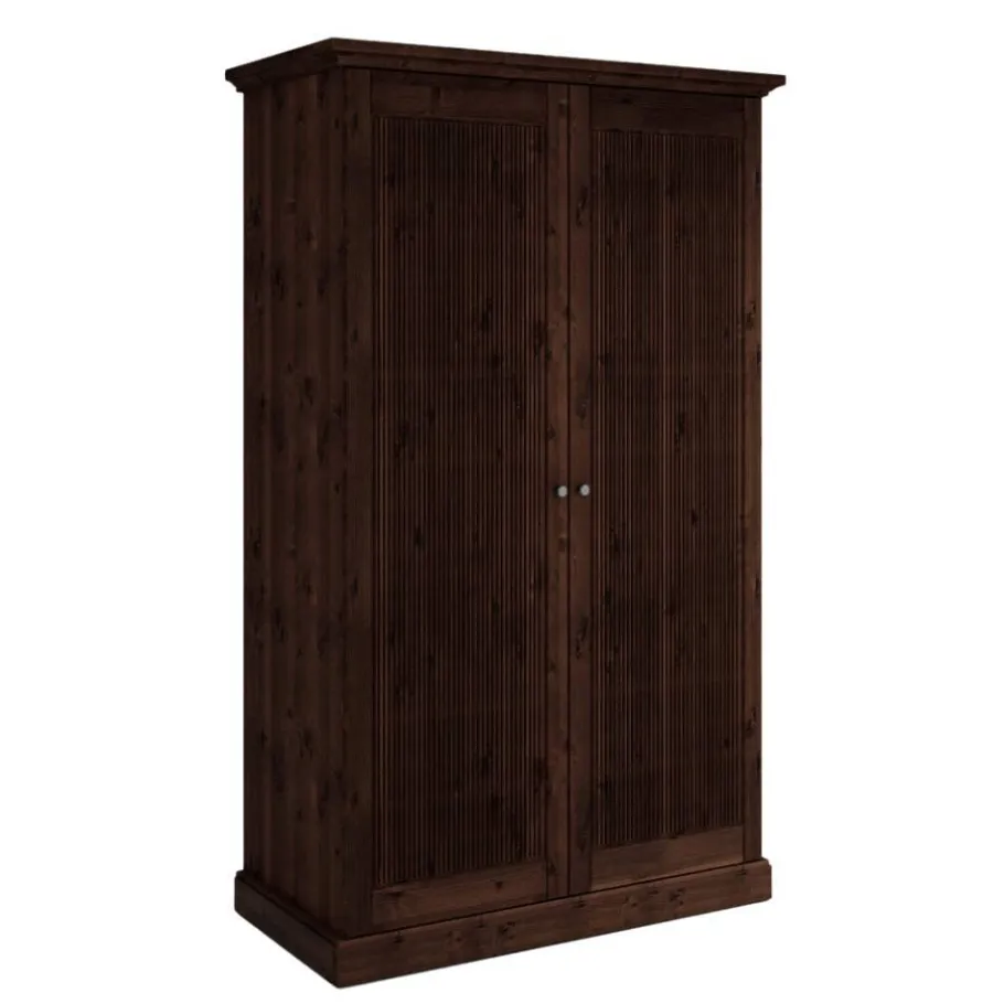 Sale Wohnen Schlafzimmer Kleiderschrank in Dunkelbraun - Nauizia