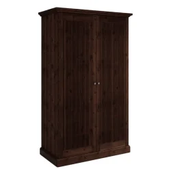 Sale Wohnen Schlafzimmer Kleiderschrank in Dunkelbraun - Nauizia