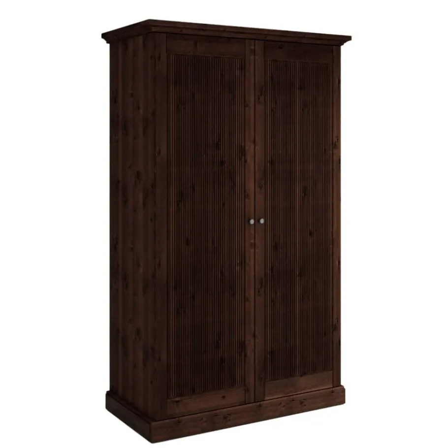 Sale Wohnen Schlafzimmer Kleiderschrank in Dunkelbraun - Nauizia