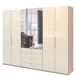 New Wohnen Schlafzimmer Kleiderschrank mit Spiegel Falttür - Rativian