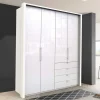 Sale Wohnen Schlafzimmer Kombi-Kleiderschrank in Weiß - Dolienca