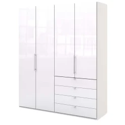 Sale Wohnen Schlafzimmer Kombi-Kleiderschrank in Weiß - Dolienca