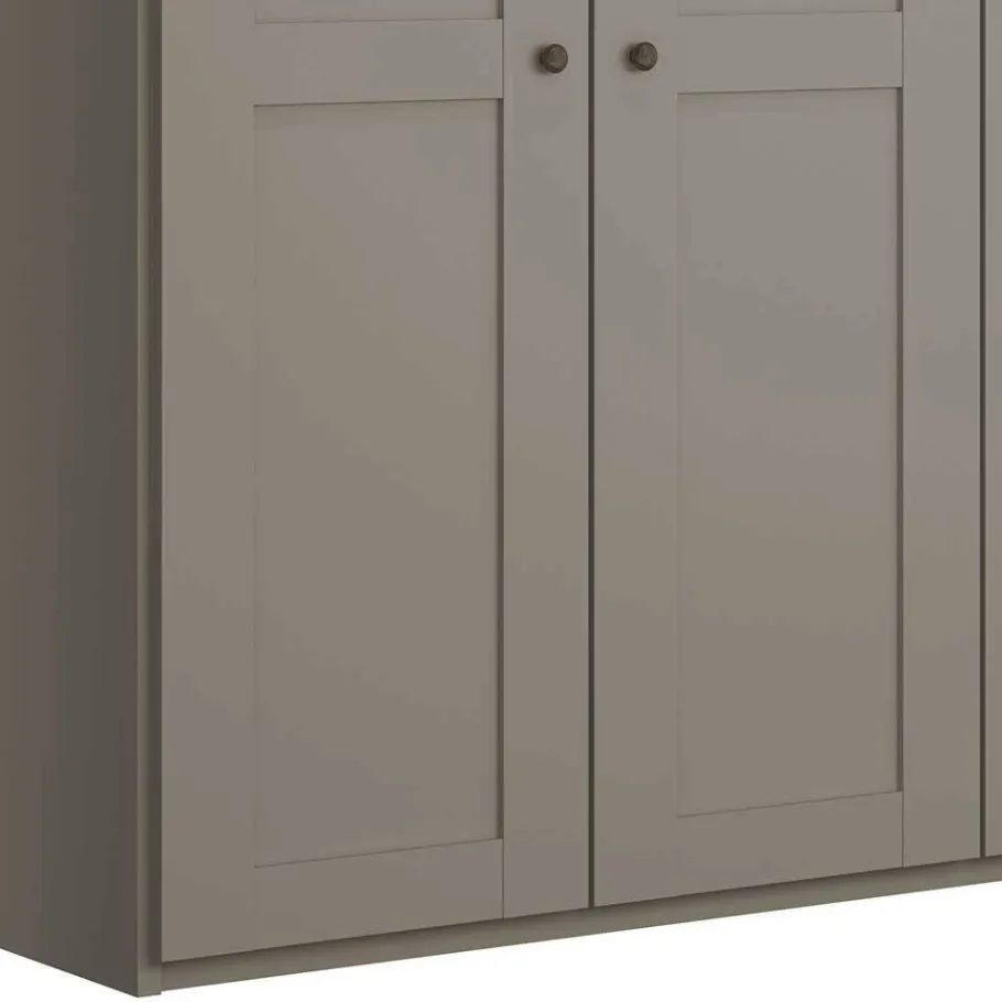 Wohnen Schlafzimmer Möbel Set in Hellgrau - Ridonna (vierteilig)