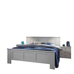 Wohnen Schlafzimmer Möbel Set in Hellgrau - Ridonna (vierteilig)
