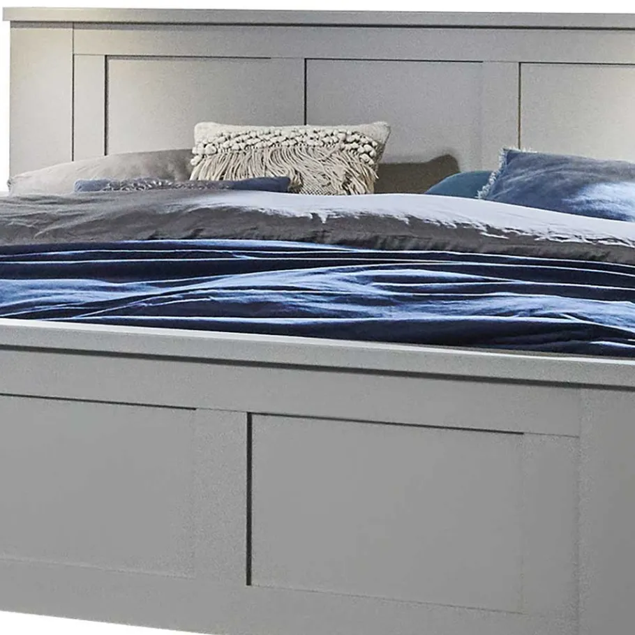 Wohnen Schlafzimmer Möbel Set in Hellgrau - Ridonna (vierteilig)