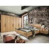 Hot Wohnen Schlafzimmer Möbel-Set in Wildeiche Bianco - Siestago (vierteilig)
