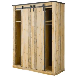 Hot Wohnen Schlafzimmer mit 140x200 Bett - Naiavio I (vierteilig)