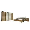 Best Wohnen Schlafzimmer Set Waruna mit Eiche Massivholz (vierteilig)