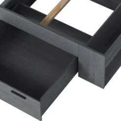 Outlet Wohnen Schlafzimmereinrichtung in Eiche Grau - Carika (vierteilig)