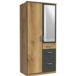 Online Wohnen Schlafzimmerkleiderschrank 91 cm breit - Leviza