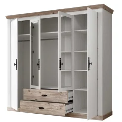 Outlet Wohnen Schlafzimmermöbel mit Bett 140x200 - Nedita (vierteilig)