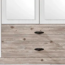 Outlet Wohnen Schlafzimmermöbel mit Bett 140x200 - Nedita (vierteilig)