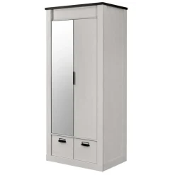 Outlet Wohnen Schlafzimmermöbel Set mit 90x200 Bett - Tramos (vierteilig)