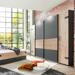 Best Wohnen Schlafzimmerschrank in Tanne Holzdekor - Ardila