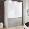 Discount Wohnen Schlafzimmer-Schrank mit Glas zweifarbig - Pascan