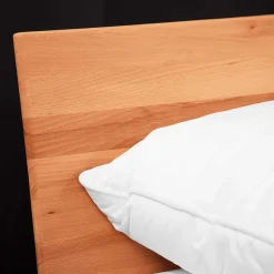Outlet Wohnen Schlichtes Holz Bett in Überlänge 220cm - Junola