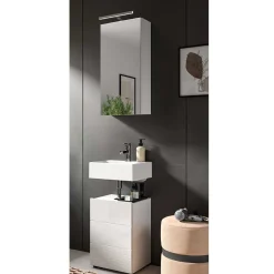 Hot Wohnen Schmale Waschplatz Kombi 38 cm breit - Vitablos (zweiteilig)