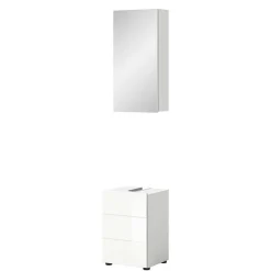 Hot Wohnen Schmale Waschplatz Kombi 38 cm breit - Vitablos (zweiteilig)