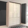 New Wohnen Schmaler Kleiderschrank in Cremefarben - Rativian
