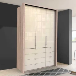 New Wohnen Schmaler Kleiderschrank in Cremefarben - Rativian