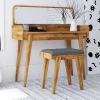 Clearance Wohnen Schminktisch & Hocker - moderner Retro Style - Hardus (zweiteilig)
