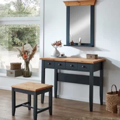 Outlet Wohnen Schminktisch Set - Modernes Landhaus - Strada (dreiteilig)