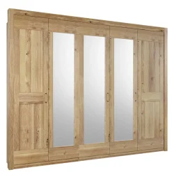 Clearance Wohnen Schrank fürs Schlafzimmer 5-türig - 3 Spiegel - Zamron